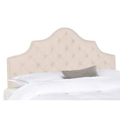 AREBELLE TAUPE TUFTED HEADBOARD - SILVER NAIL HEAD, MCR4036A