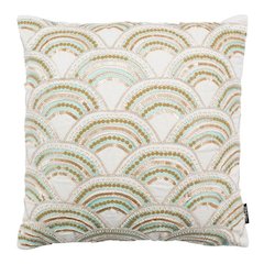 Kadri Pillow, Beige/Teal/Gold, PLS889A-2020
