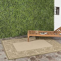 COURTYARD, NATURAL / OLIVE, 4' X 5'-7", Area Rug, CY2666-1E01-4
