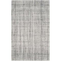 Abstract, GREY / BLACK, 2' X 12', Area Rug