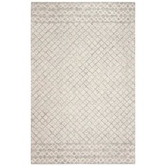 Abstract, IVORY / GREY, 5' X 7'-6", Area Rug