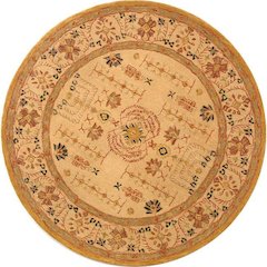 ANATOLIA, SAND / SAND, 8' X 8' Round, Area Rug