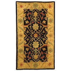 ANTIQUITY, BLACK, 2'-3" X 4', Area Rug, AT14B-24