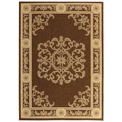 COURTYARD, CHOCOLATE / NATURAL, 2'-3" X 12', Area Rug, CY2914-3409-212