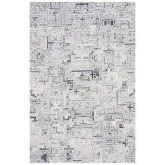 Abstract, IVORY / BLACK, 5' X 8', Area Rug, ABT142Z-5