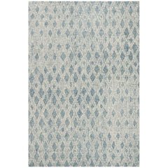 Abstract, IVORY / BLUE, 6' X 6' Round, Area Rug, ABT206A-6R
