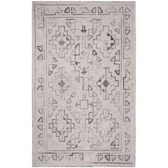 Abstract, BLUE / BLACK, 6' X 9', Area Rug, ABT619M-6