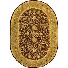 ANTIQUITY, BROWN / GREEN, 8' X 8' Round, Area Rug, AT14F-8R