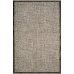 Abstract, BROWN / IVORY, 6' X 6' Square, Area Rug