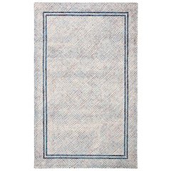 Abstract, IVORY / NAVY, 6' X 6' Square, Area Rug, ABT341N-6SQ