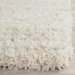 Ivory and Beige Area Rug, Power Loomed Large Rectangle Design for Living Room