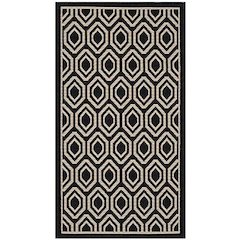 COURTYARD, BLACK / BEIGE, 2'-7" X 5', Area Rug, CY6902-266-3
