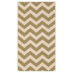 COURTYARD, GREEN / BEIGE, 6'-7" X 9'-6", Area Rug, CY6244-244-6
