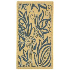 COURTYARD, NATURAL / BLUE, 2'-3" X 10', Area Rug, CY2961-3101-210