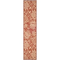 COURTYARD, RED / NATURAL, 2'-3" X 10', Area Rug, CY2961-3707-210