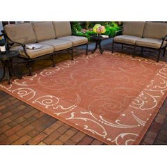 COURTYARD, NATURAL / TERRA, 4' X 5'-7", Area Rug, CY2665-3201-4