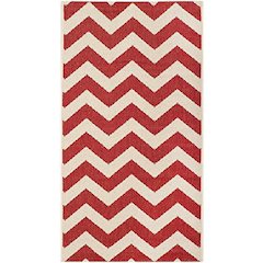 COURTYARD, RED, 6'-7" X 9'-6", Area Rug, CY6244-248-6