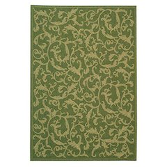 COURTYARD, OLIVE / NATURAL, 5'-3" X 7'-7", Area Rug, CY2653-1E06-5