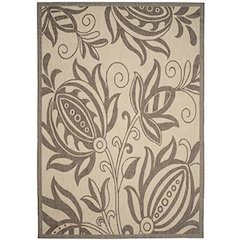 COURTYARD, NATURAL / BROWN, 6'-7" X 9'-6", Area Rug, CY2961-3001-6