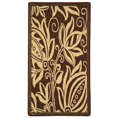 COURTYARD, CHOCOLATE / NATURAL, 2'-3" X 10', Area Rug, CY2961-3409-210