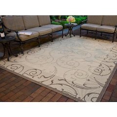 COURTYARD, NATURAL / BROWN, 2'-7" X 5', Area Rug, CY2665-3001-3