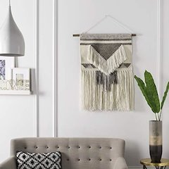 Sedona Woven Wall Art 145 Ivory Brown, Ivory/Brown