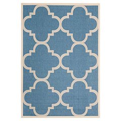 COURTYARD, BLUE / BEIGE, 2'-7" X 5', Area Rug, CY6243-243-3