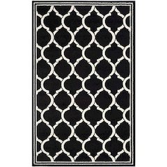 AMHERST, ANTHRACITE / IVORY, 5' X 8', Area Rug, AMT415G-5