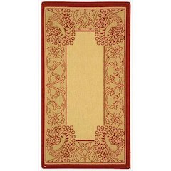 COURTYARD, NATURAL / RED, 2' X 3'-7", Area Rug, CY2965-3701-2