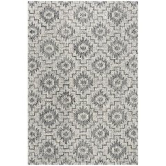 Abstract, IVORY / DARK GREY, 6' X 6' Square, Area Rug, ABT202A-6SQ