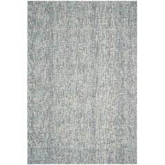 Abstract, BLUE / CHARCOAL, 9' X 12', Area Rug