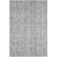 Abstract, DARK BLUE / RUST, 9' X 12', Area Rug