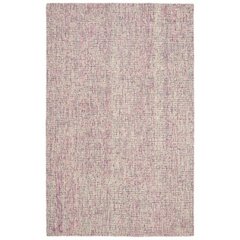 Abstract, IVORY / PINK, 6' X 6' Square, Area Rug
