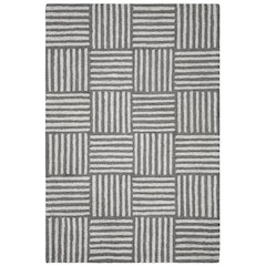 Abstract, IVORY / DARK GREY, 6' X 6' Square, Area Rug, ABT602A-6SQ