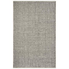 Abstract, IVORY / BLACK, 6' X 6' Square, Area Rug, ABT605A-6SQ