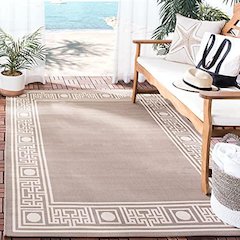 COURTYARD, DARK BEIG / BEIGE, 8' X 11', Area Rug, CY5143B-8