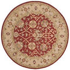 ANTIQUITY, RUST, 3'-6" X 3'-6" Round, Area Rug, AT21A-4R
