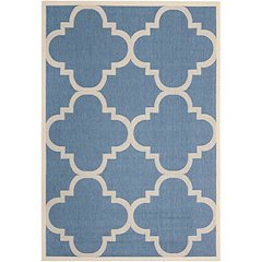 COURTYARD, BLUE / BEIGE, 5'-3" X 7'-7", Area Rug, CY6243-243-5