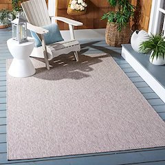 COURTYARD, BEIGE / BEIGE, 5'-3" X 5'-3" Square, Area Rug