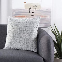 Halina Pillow, White/Black