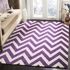 CAMBRIDGE, PURPLE / IVORY, 9' X 12', Area Rug, CAM139K-9