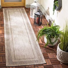 COURTYARD, BEIGE / BROWN, 2'-3" X 8', Area Rug, CY8477-36312-28