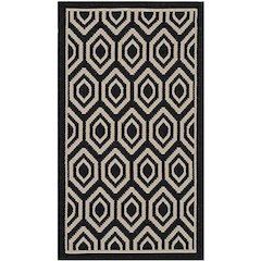 COURTYARD, BLACK / BEIGE, 2' X 3'-7", Area Rug, CY6902-266-2