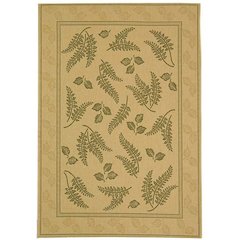 COURTYARD, NATURAL / OLIVE, 6'-7" X 6'-7" Round, Area Rug, CY0772-1E01-7R