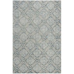 Abstract, BLUE / GREY, 2'-3" X 10', Area Rug