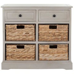 HERMAN STORAGE UNIT W/ WICKER BASKETS, AMH5702A