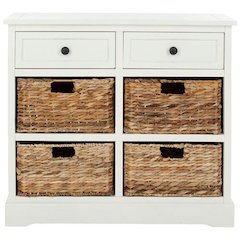 HERMAN STORAGE UNIT W/ WICKER BASKETS, AMH5702C