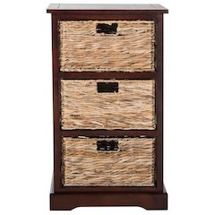 HALLE 3 WICKER BASKET STORAGE SIDE TABLE, AMH5738C