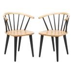 BLANCHARD 18''H CURVED SPINDLE SIDE CHAIR, AMH8512E-SET2
