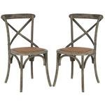 FRANKLIN 18''H X BACK FARMHOUSE CHAIR (SET OF 2), AMH9500D-SET2